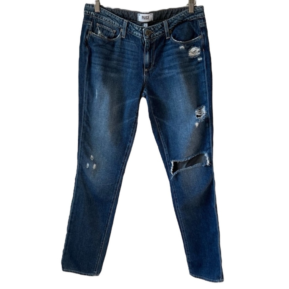 Paige Dark Wash Mid Rise Jimmy Jimmy Skinny Jeans | Size 28